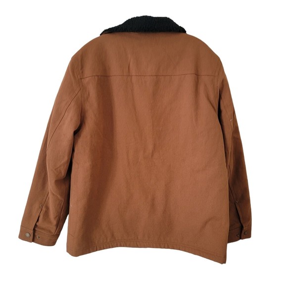 Pendleton Whiskey Brown Canvas Sherpa Lined Jacket Medium Western Workwear - Picture 5 of 6